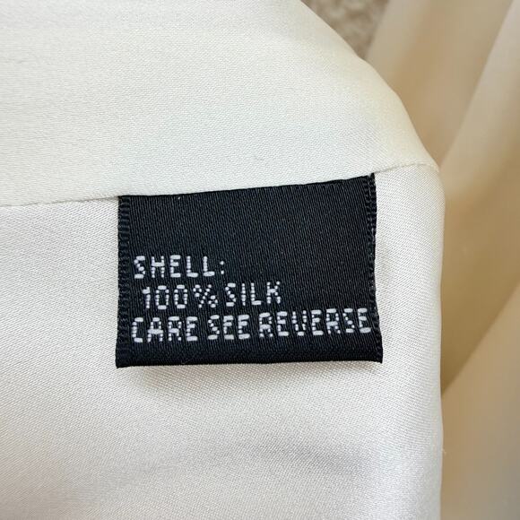 Carmen Marc Valvo Dress 100% Silk Size 4 A-Line Sleeveless Floral Design Lined - Picture 8 of 11